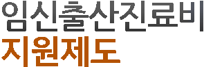 임신/출산진료비 지원제도